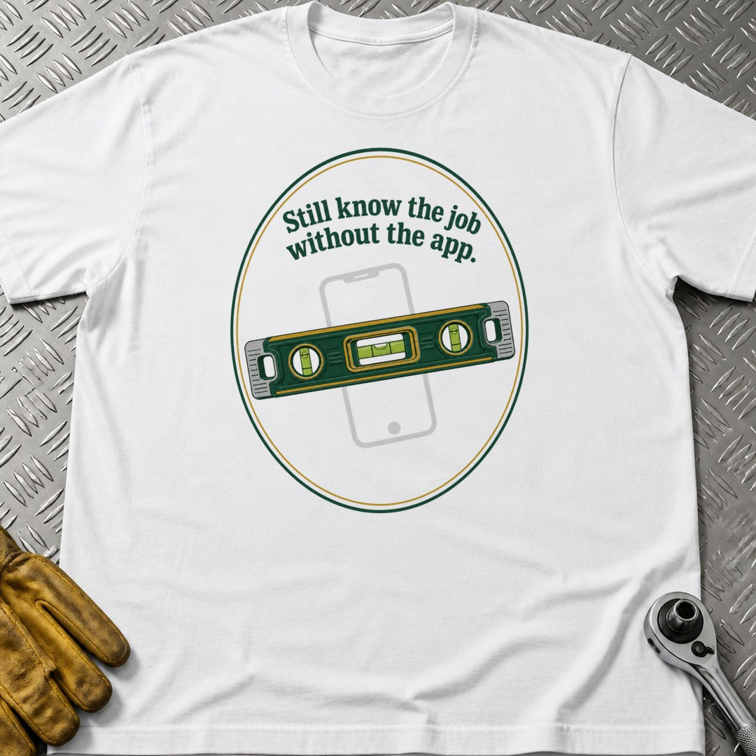 No App Needed 2 t-shirt flat lay