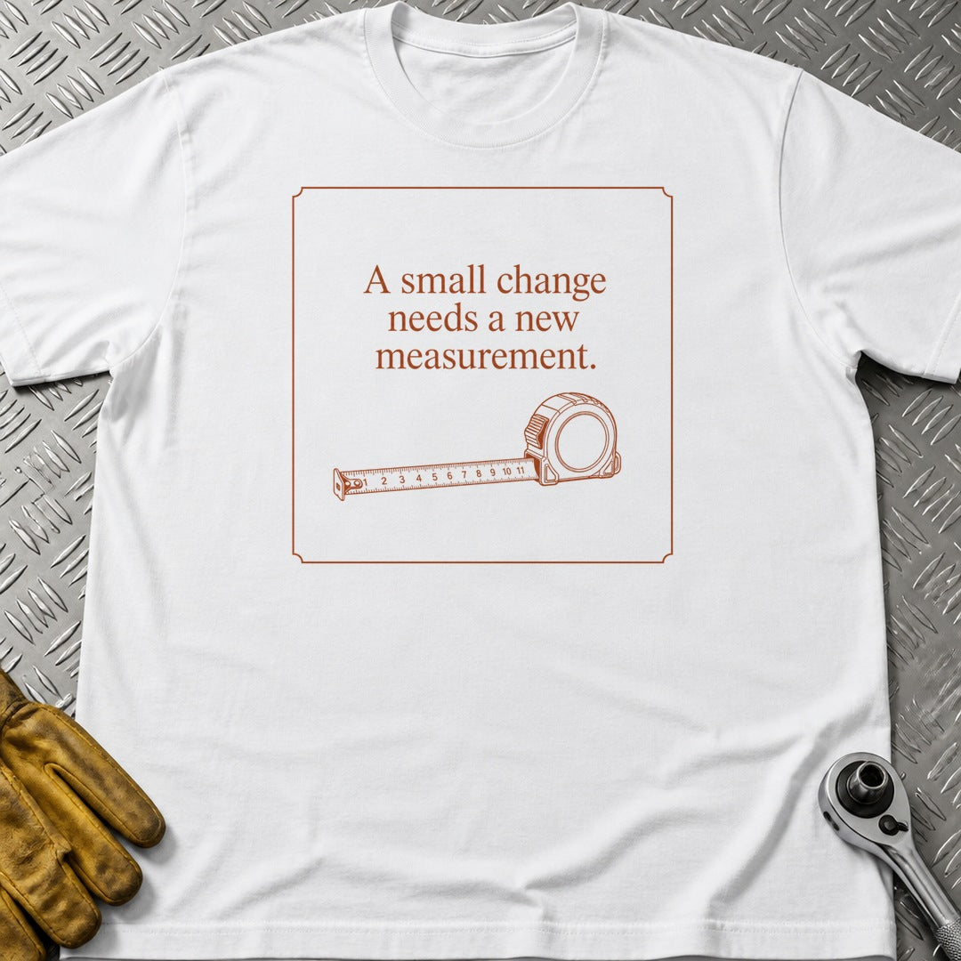 New Measurement t-shirt flat lay