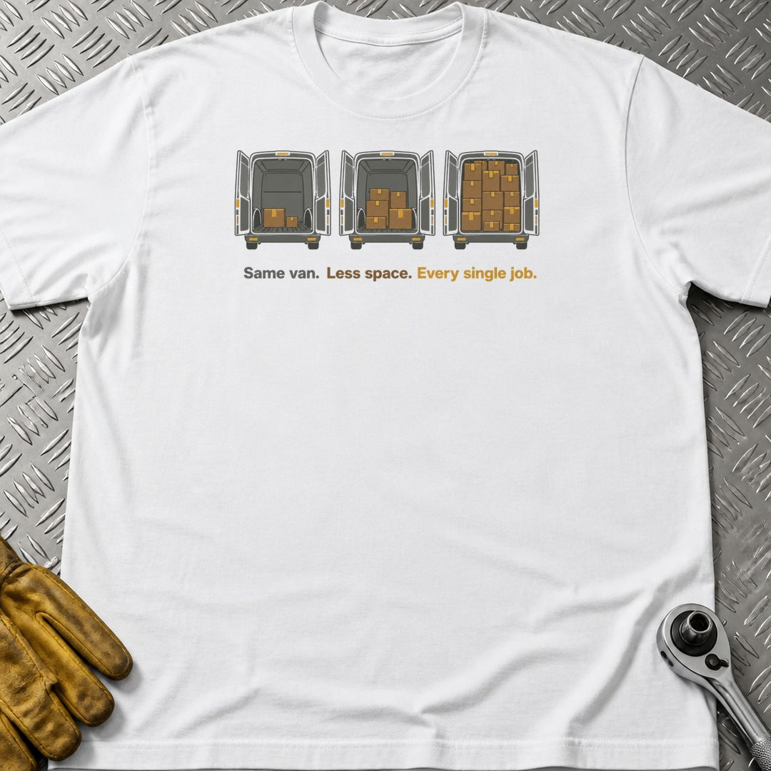 Same Van t-shirt flat lay