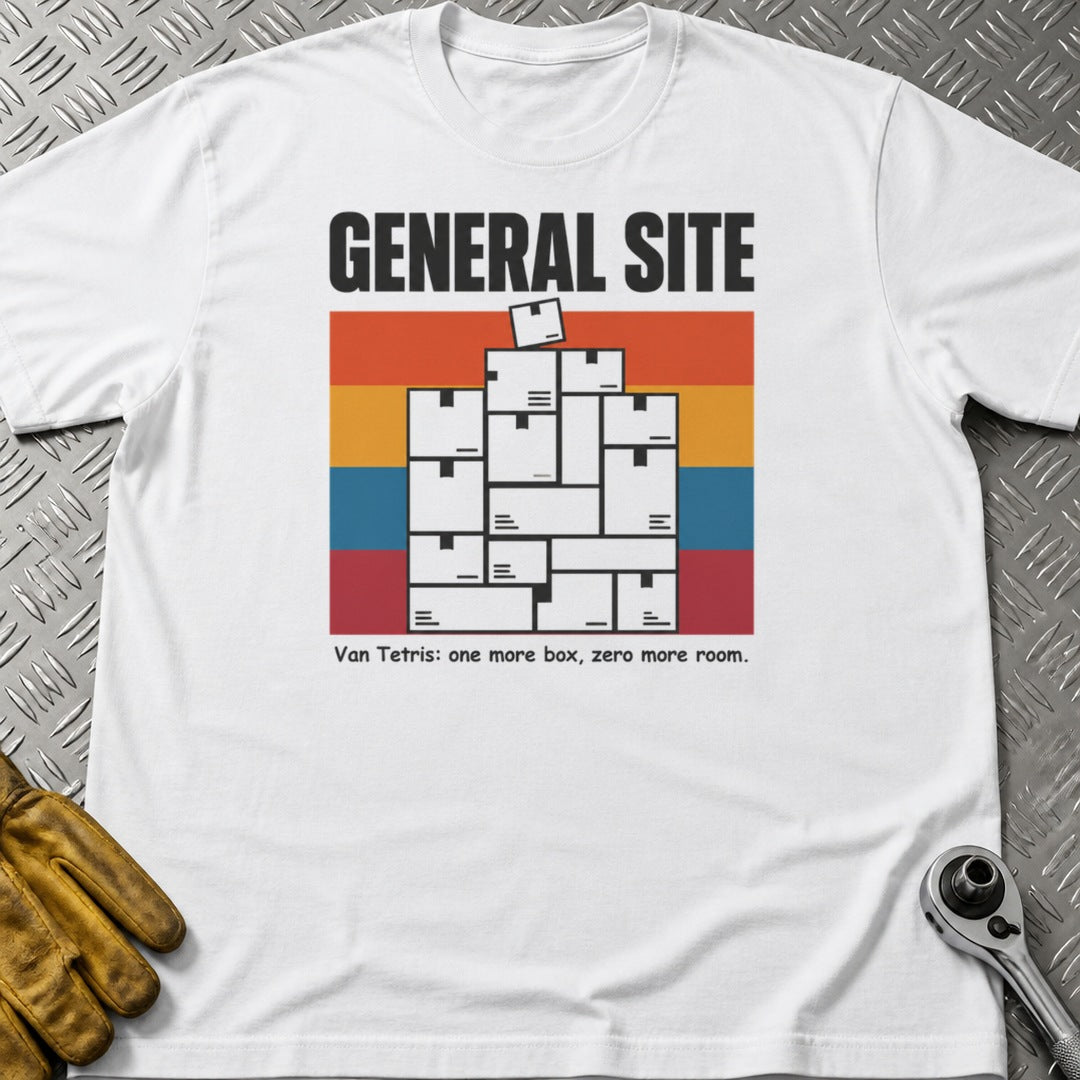 Van Tetris t-shirt flat lay