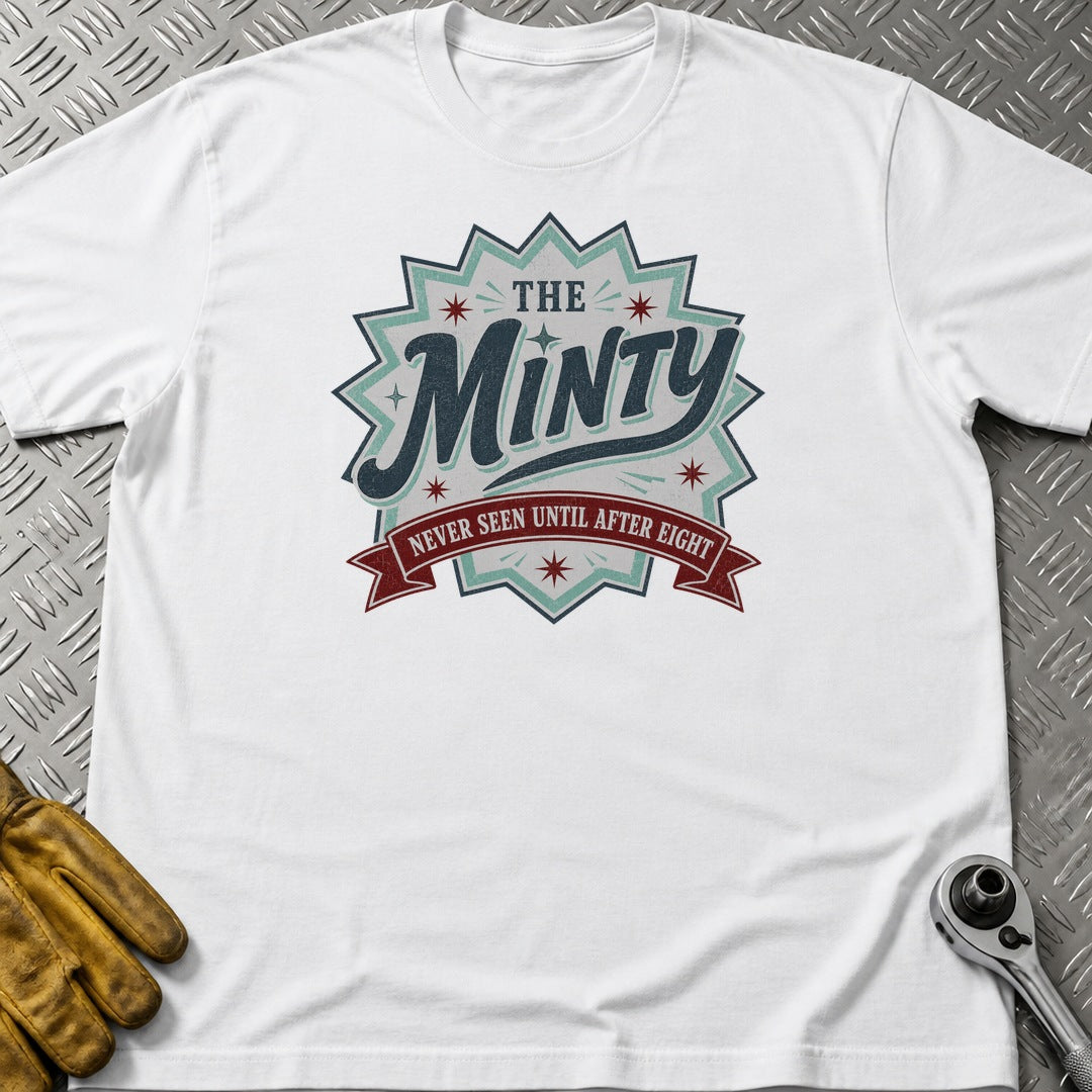 Minty 2 t-shirt flat lay