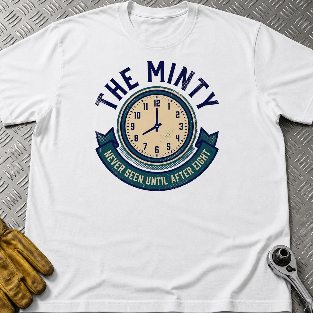 Minty 3 t-shirt flat lay