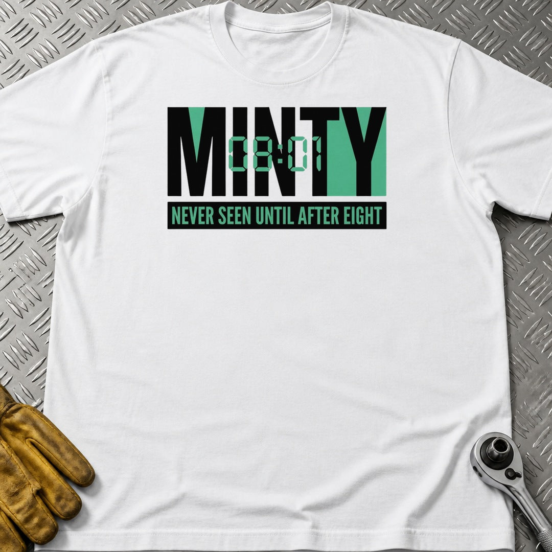 Minty 4 t-shirt flat lay
