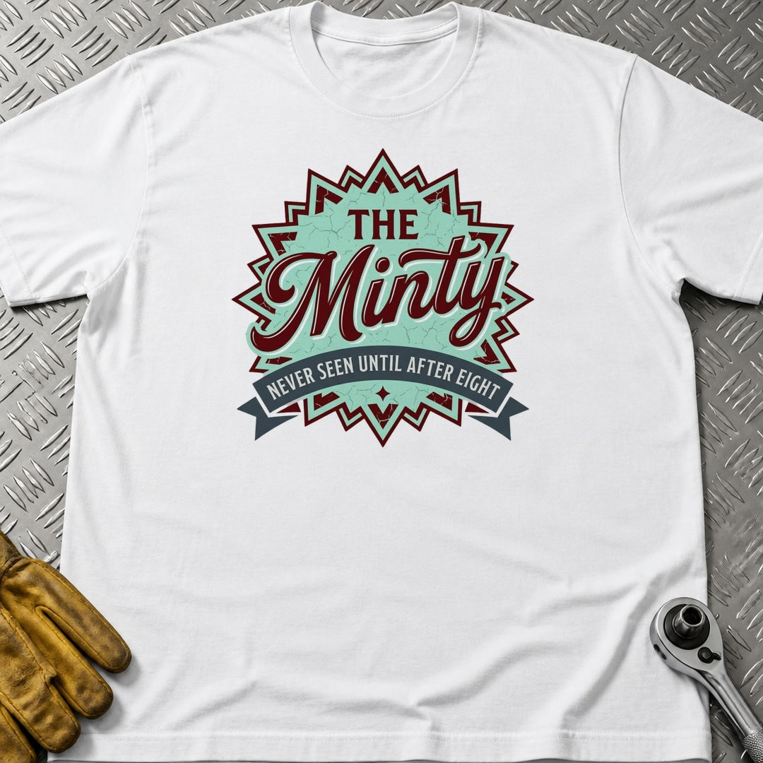 Minty 5 t-shirt flat lay