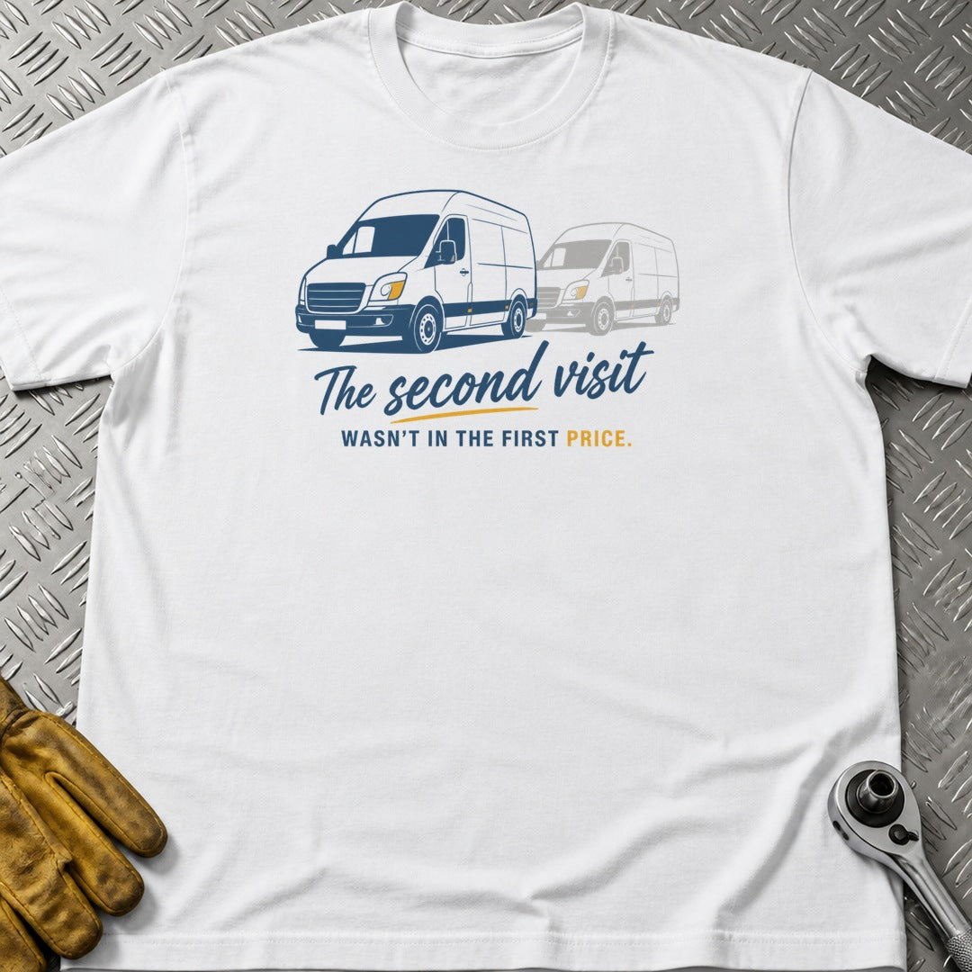Second Visit t-shirt flat lay