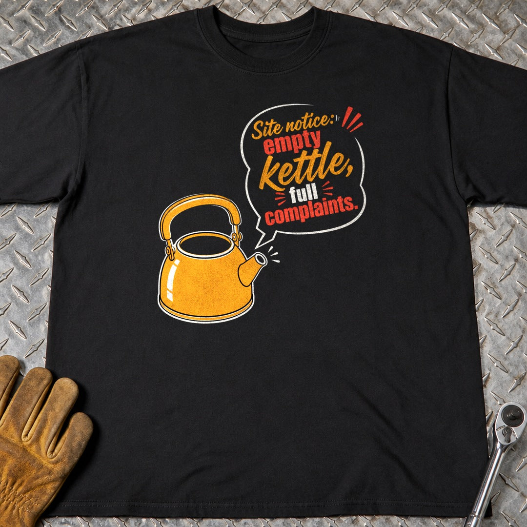 Site Notice t-shirt flat lay
