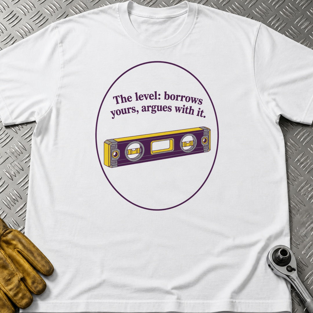 The Level t-shirt flat lay