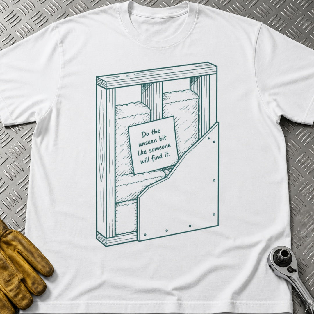 The Unseen Bit t-shirt flat lay