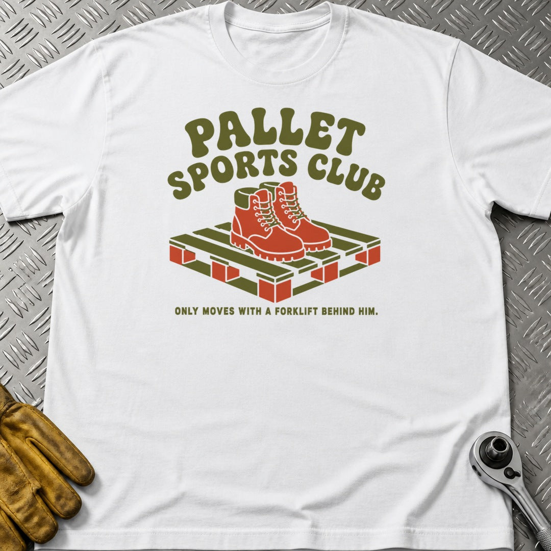 Pallet t-shirt flat lay
