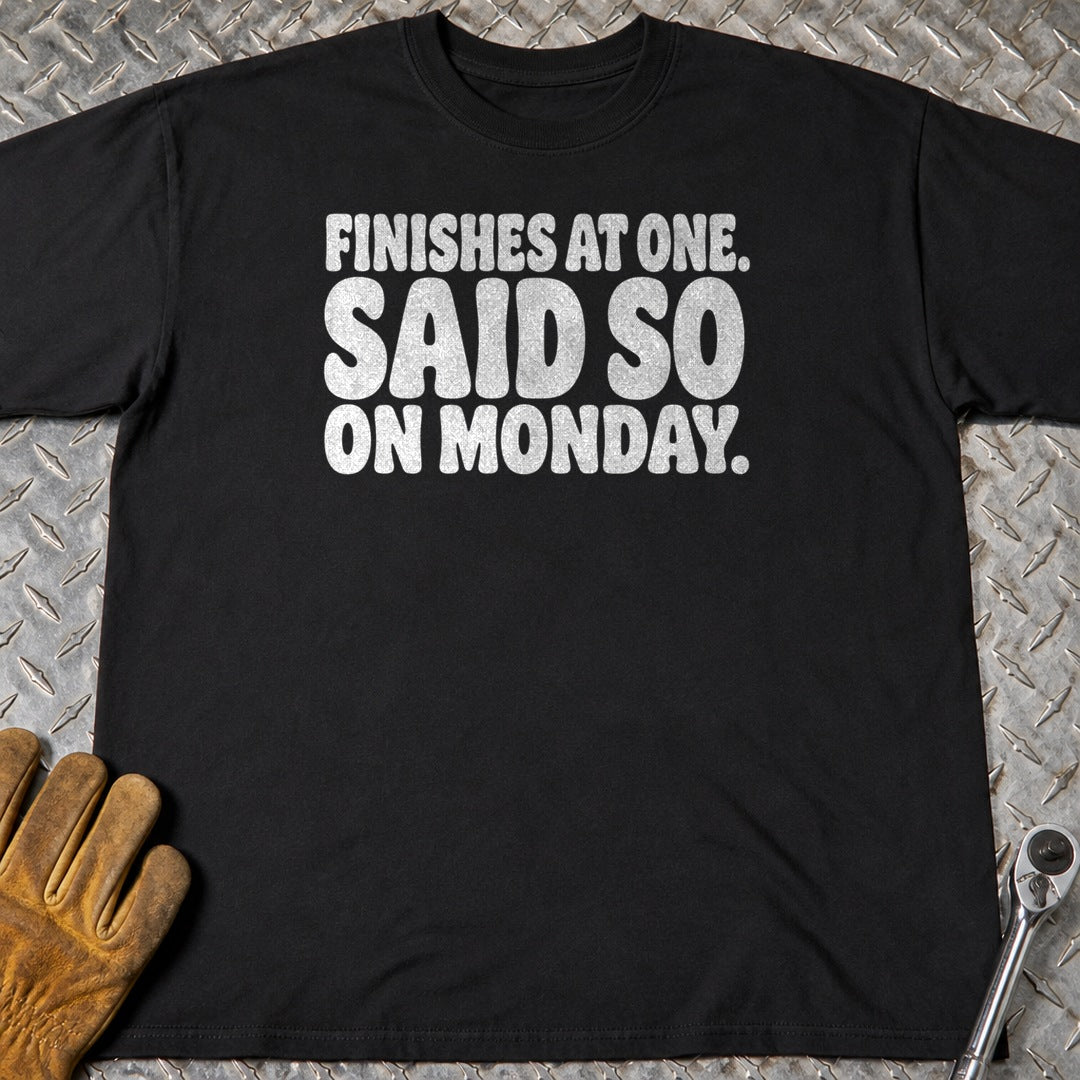 Half Day t-shirt flat lay