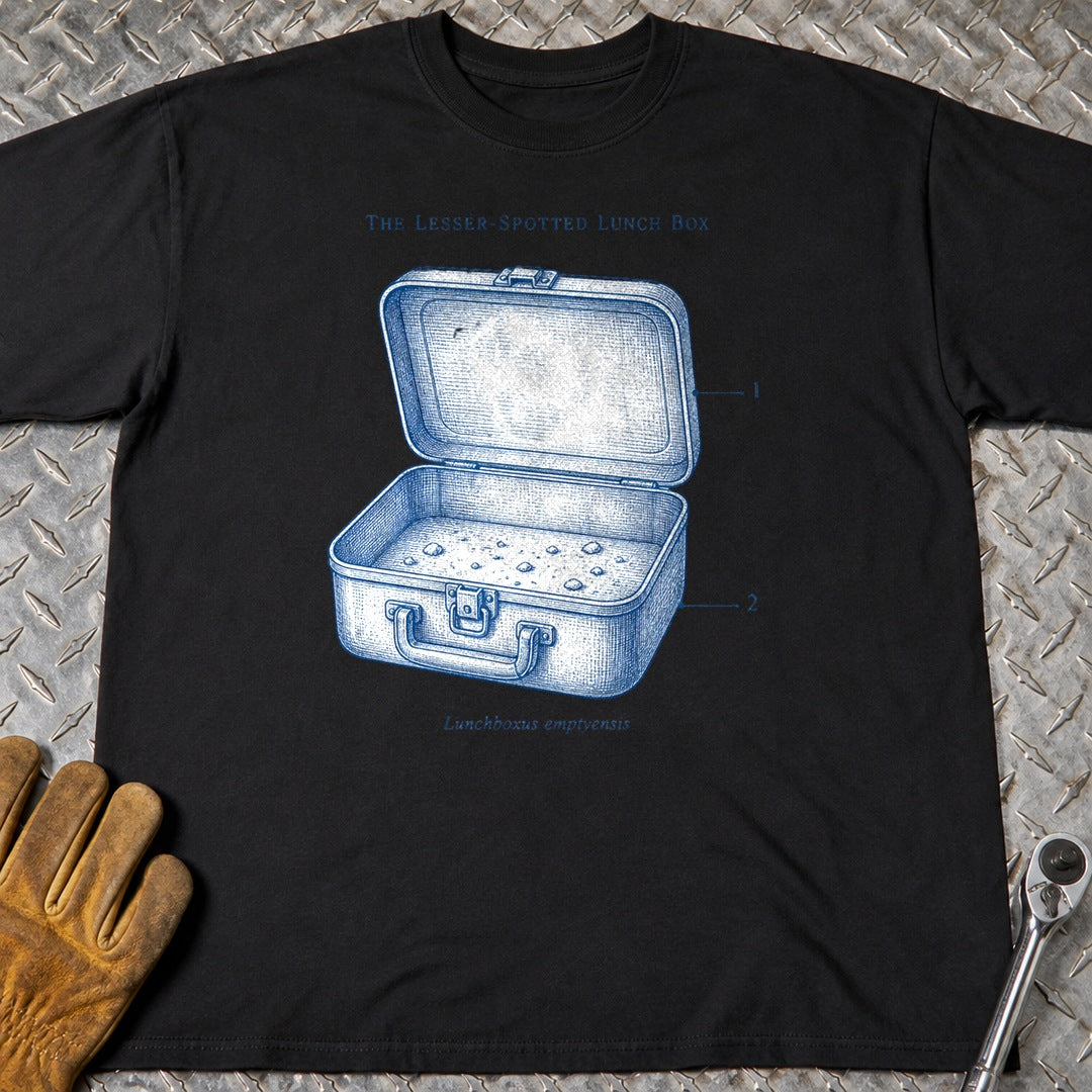 Lunch Box t-shirt flat lay