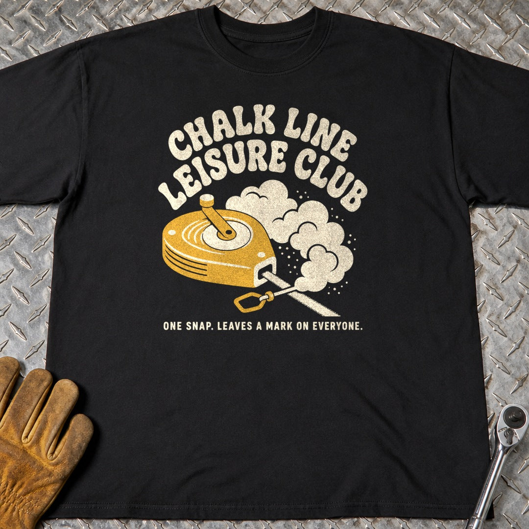 Chalk Line t-shirt flat lay