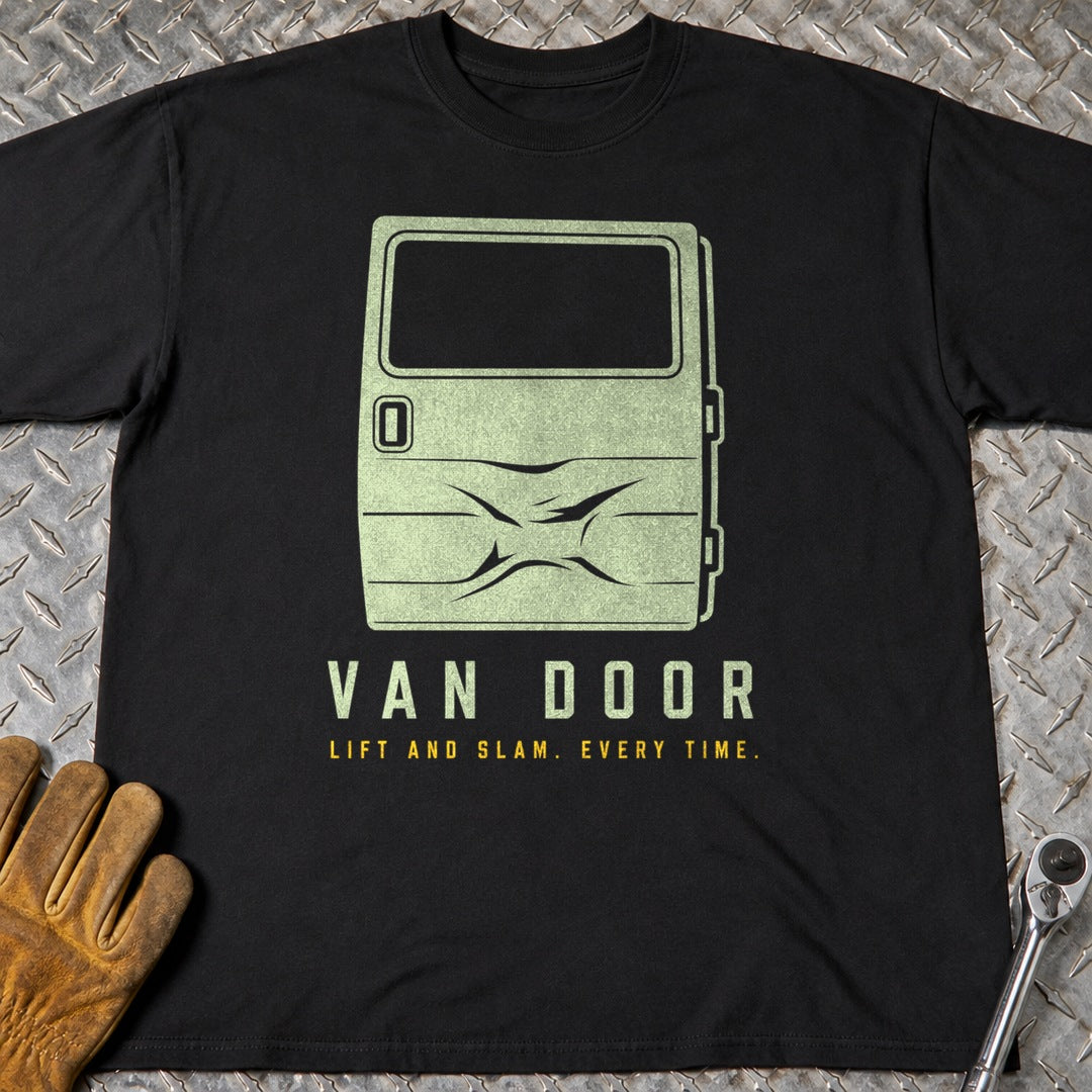 Van Door t-shirt flat lay