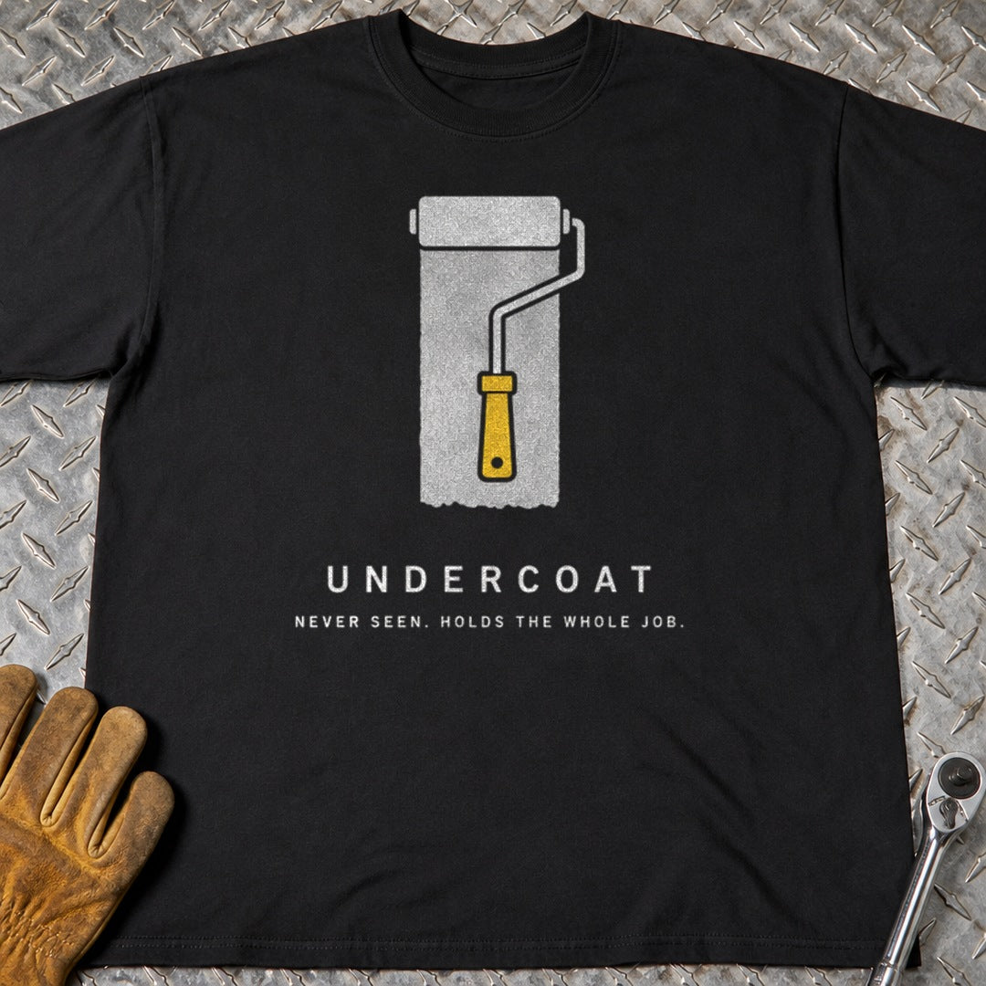 Undercoat t-shirt flat lay