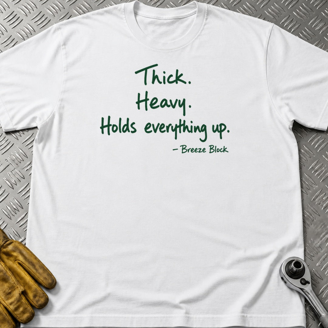 Breeze Block t-shirt flat lay