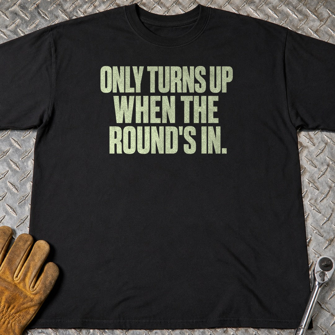 Beermat t-shirt flat lay