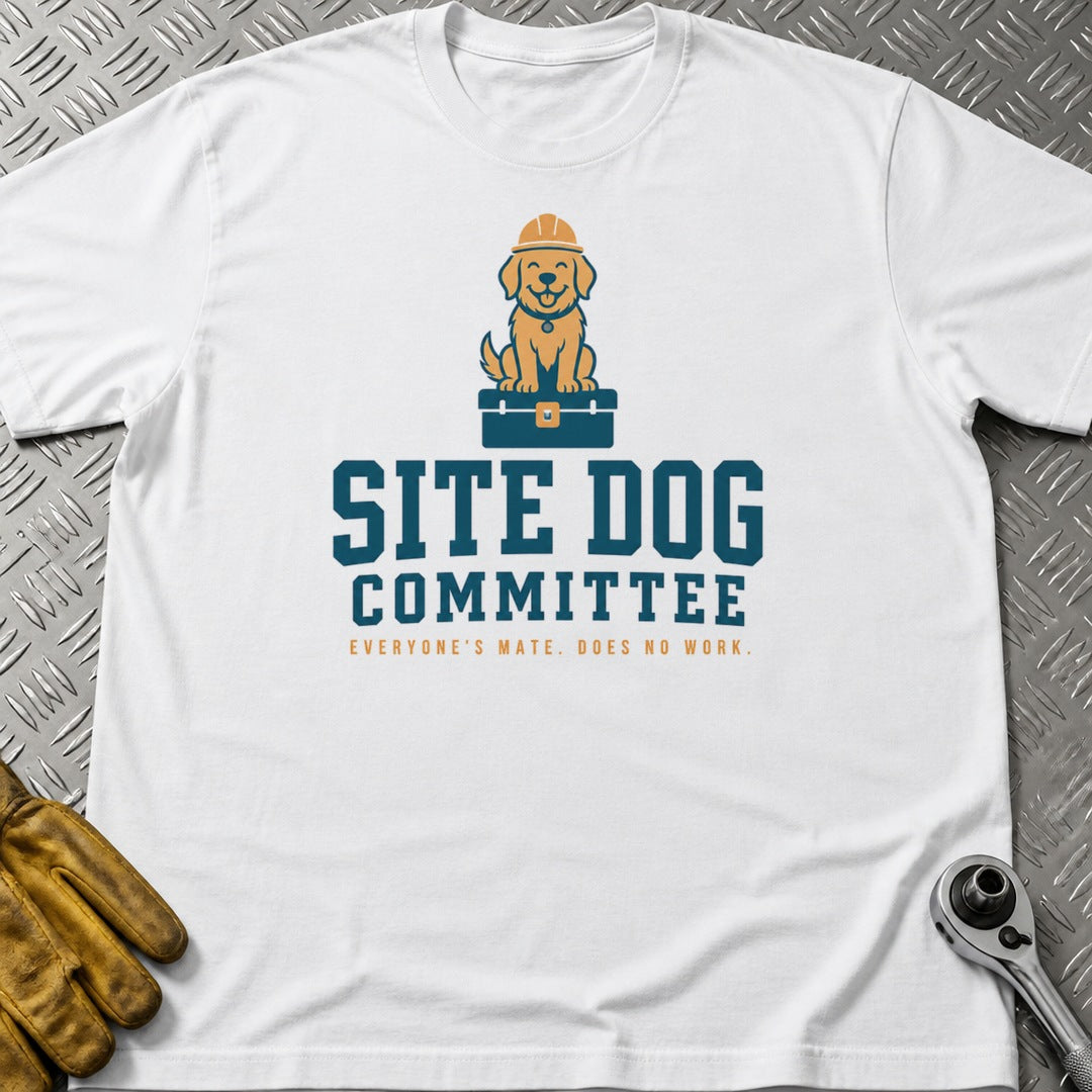 Site Dog t-shirt flat lay