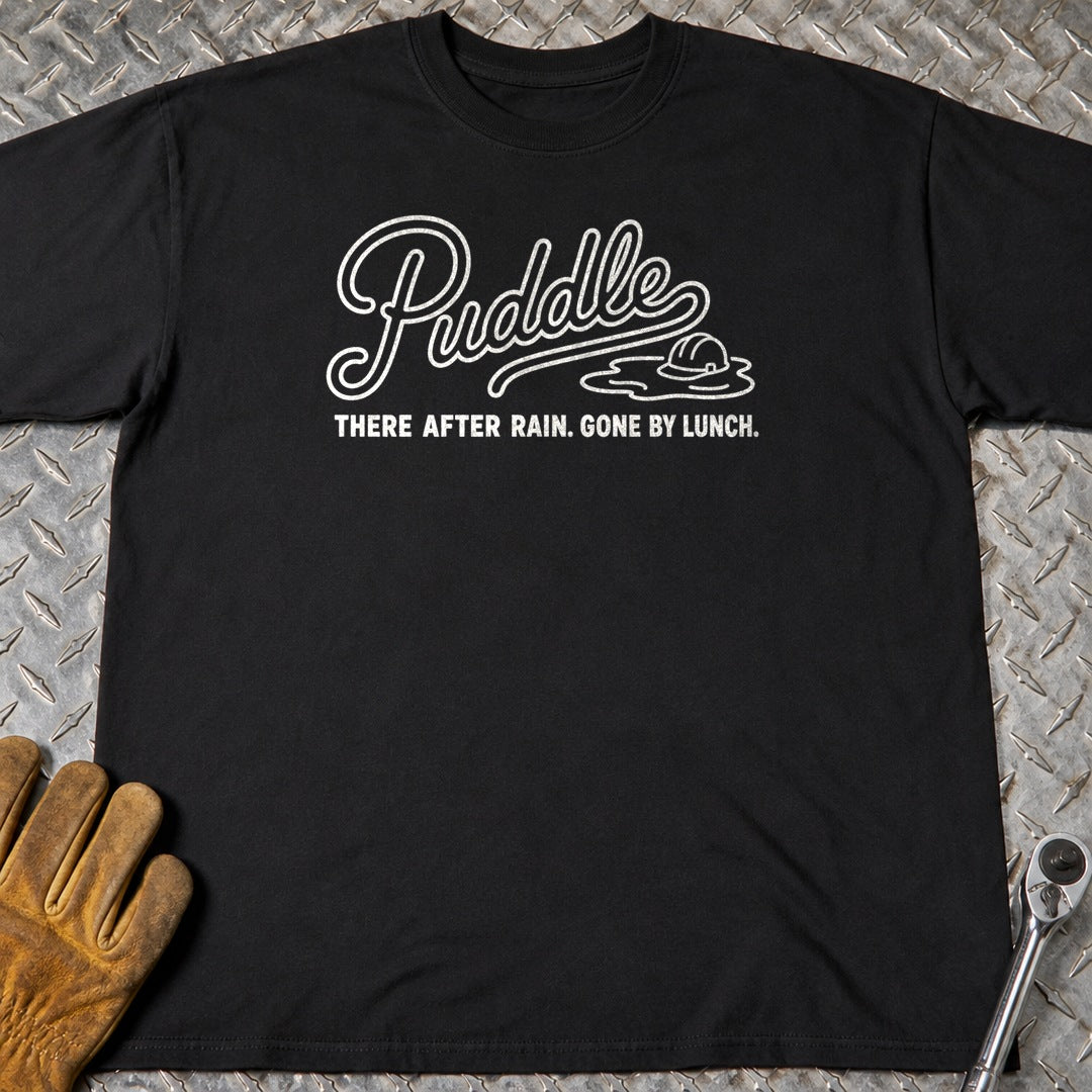 Puddle t-shirt flat lay
