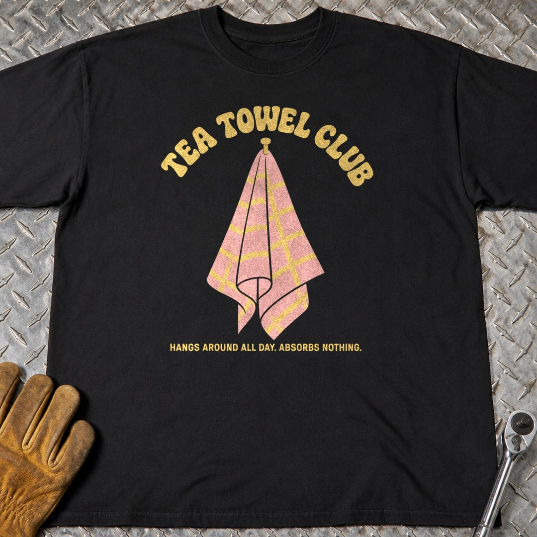 Tea Towel t-shirt flat lay