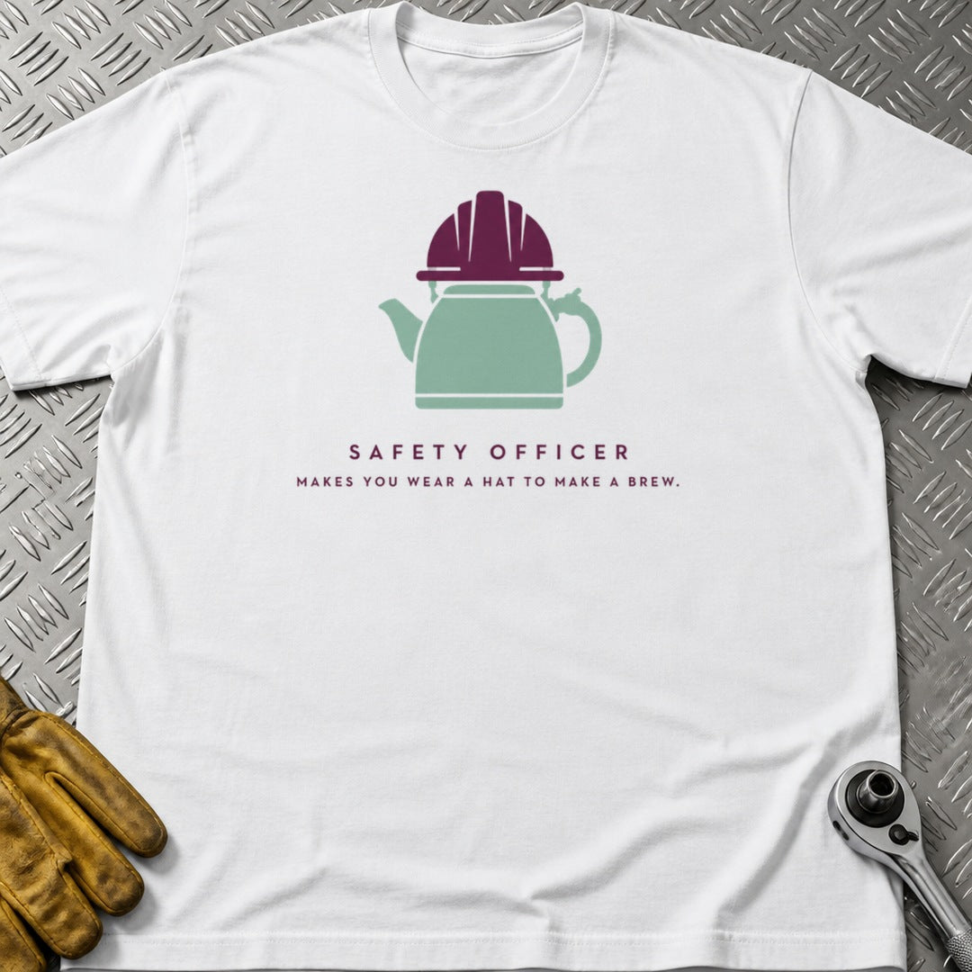 Safety Officer t-shirt flat lay
