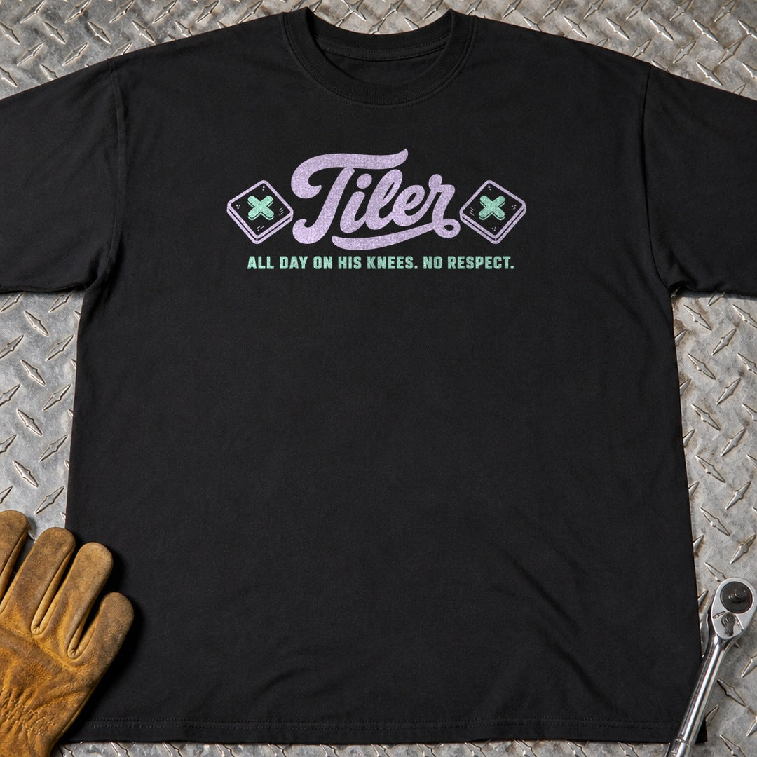 Tiler t-shirt flat lay
