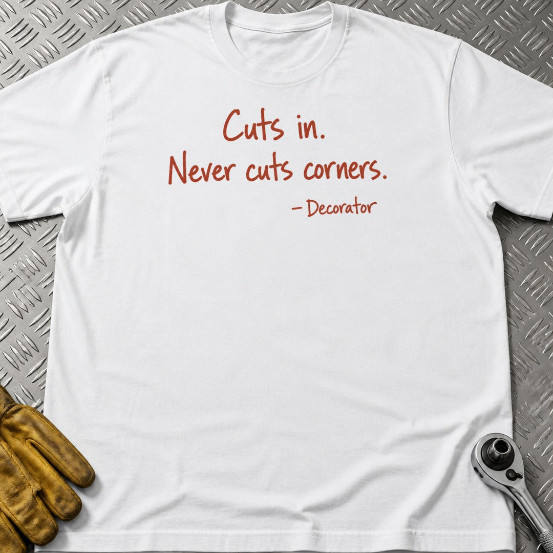 Decorator t-shirt flat lay
