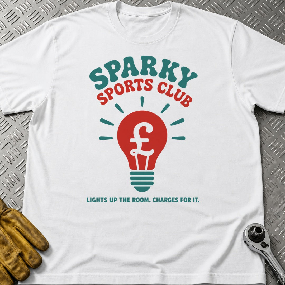 Sparky t-shirt flat lay
