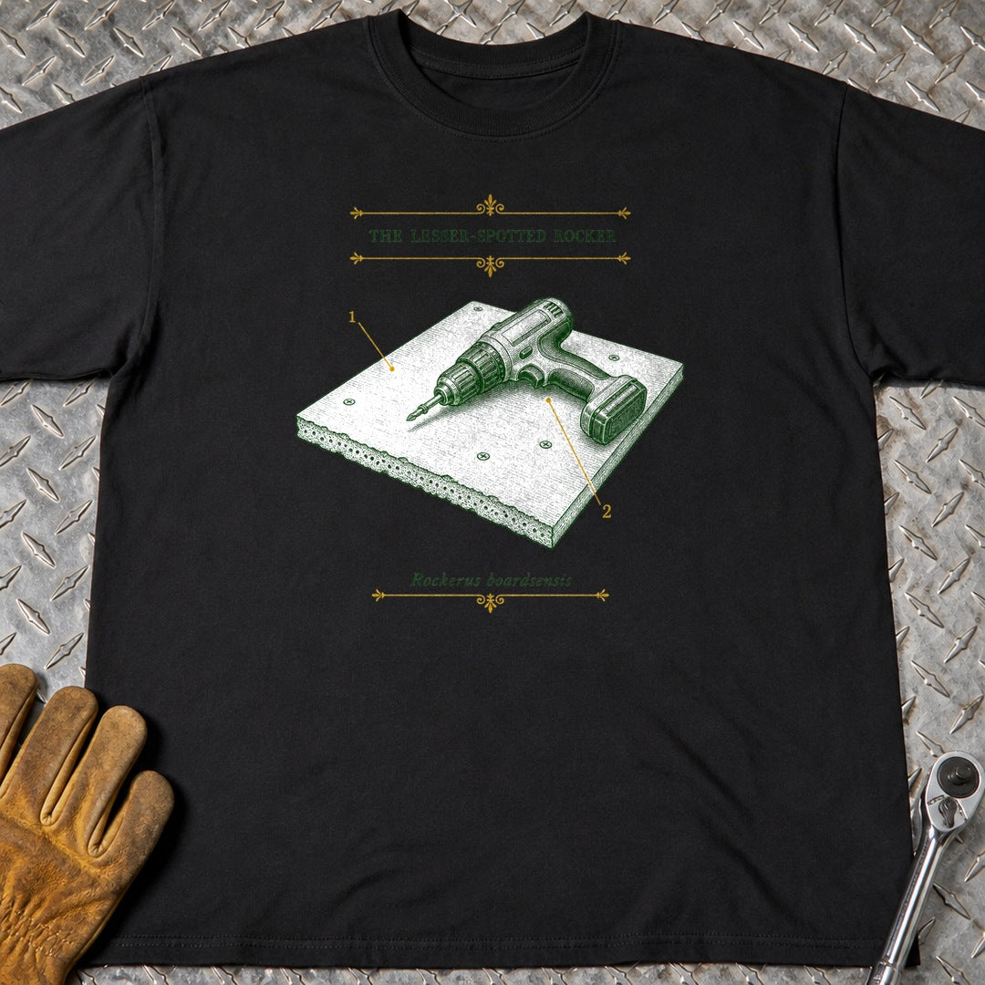 Rocker t-shirt flat lay
