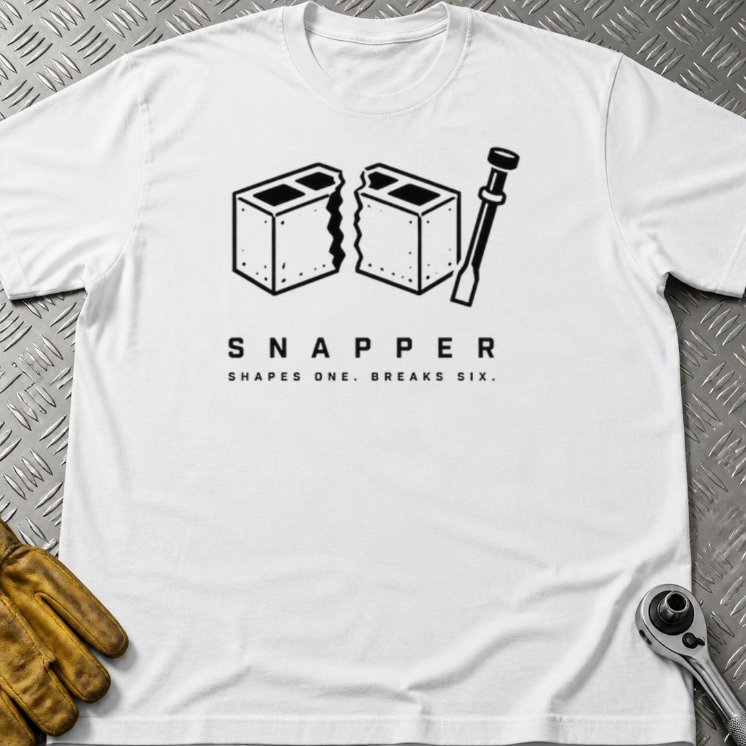 Snapper t-shirt flat lay