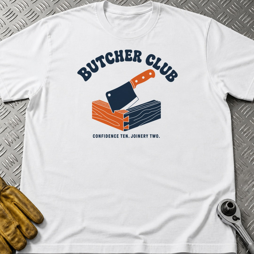 Butcher t-shirt flat lay