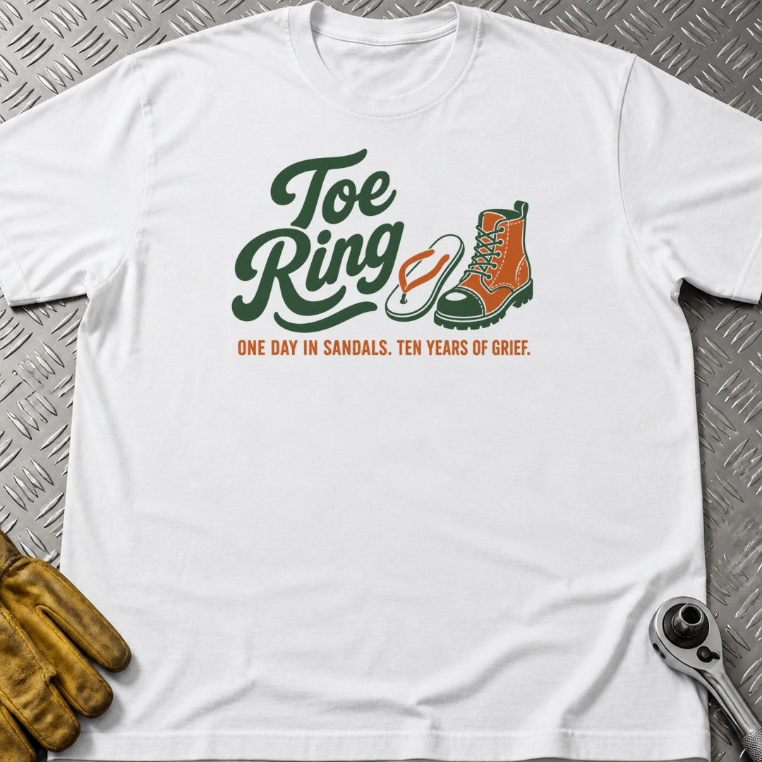 Toe Ring t-shirt flat lay