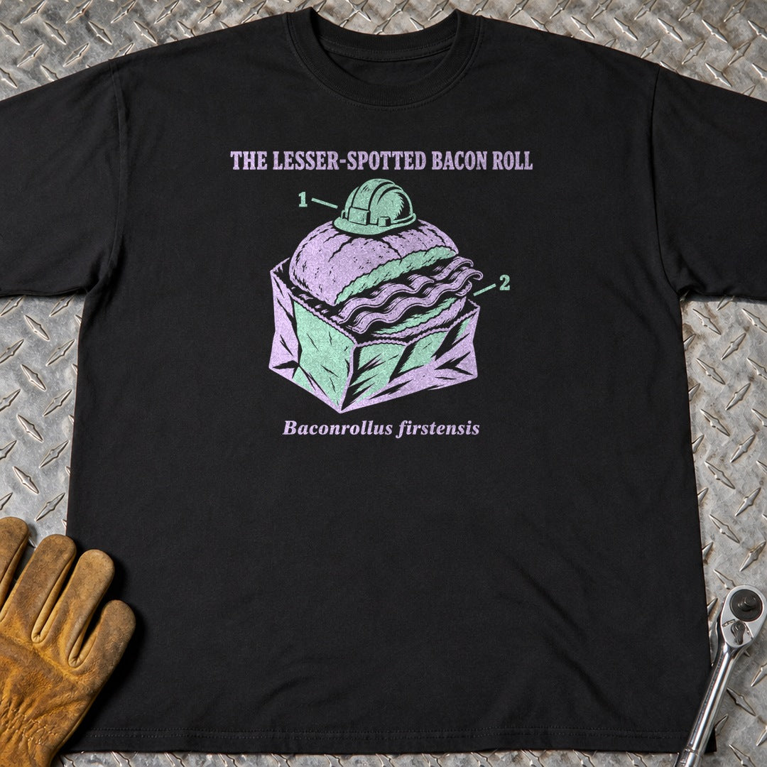 Bacon Roll t-shirt flat lay