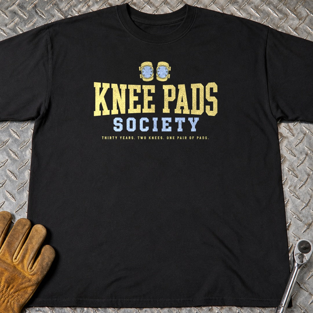Knee Pads t-shirt flat lay