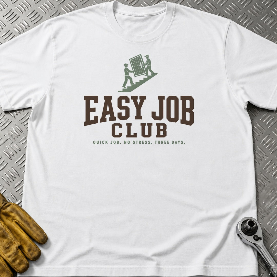 Easy Job t-shirt flat lay