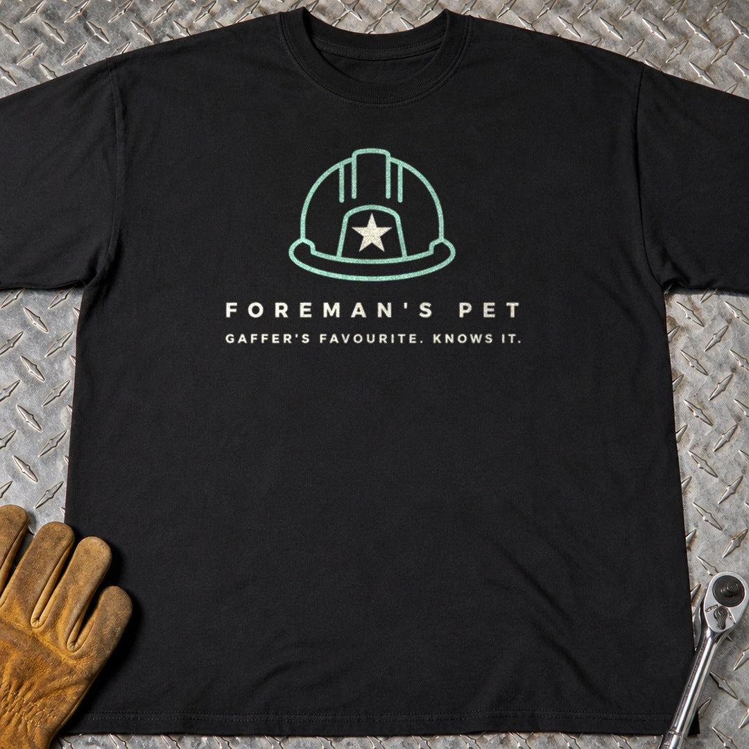 Foreman's Pet t-shirt flat lay