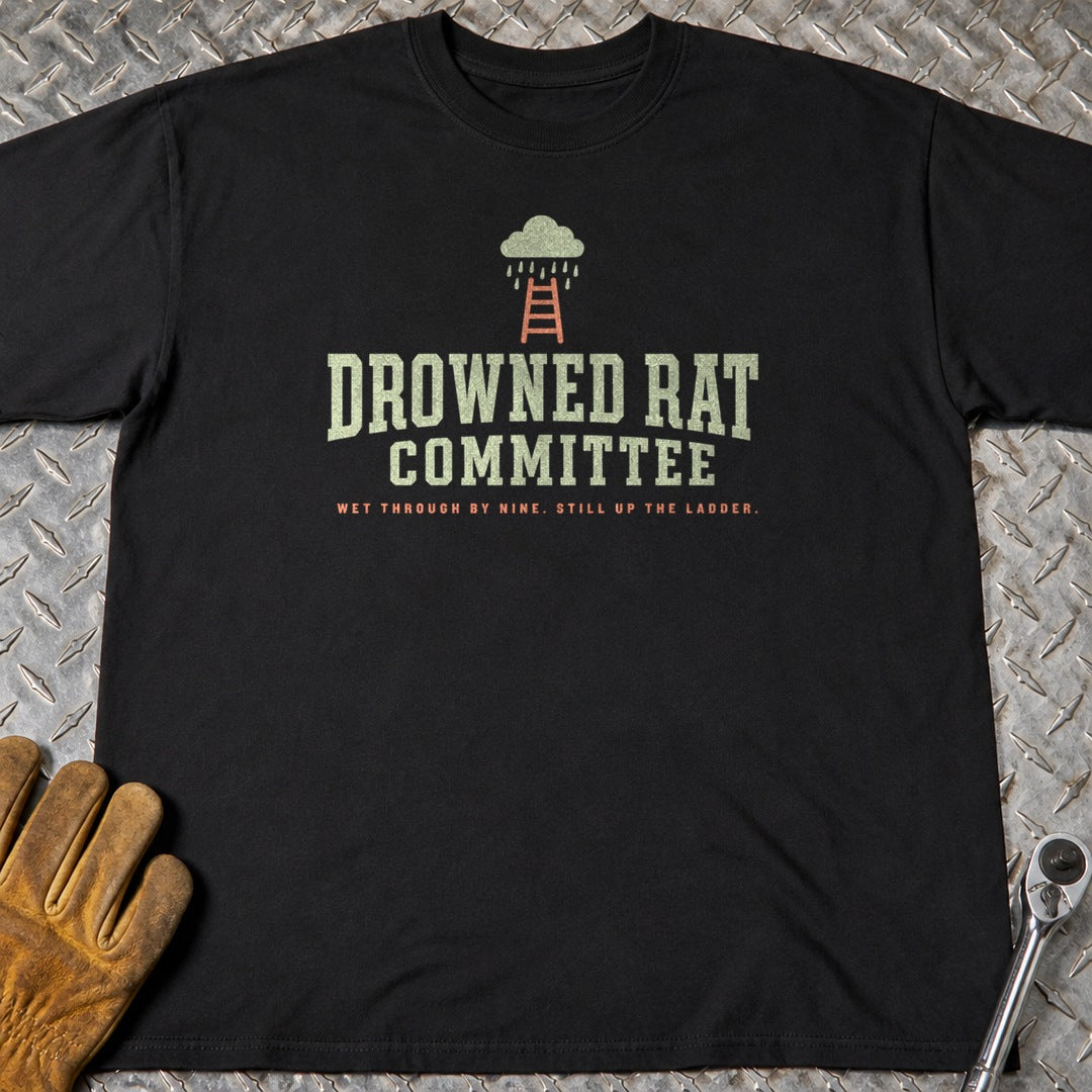 Drowned Rat t-shirt flat lay