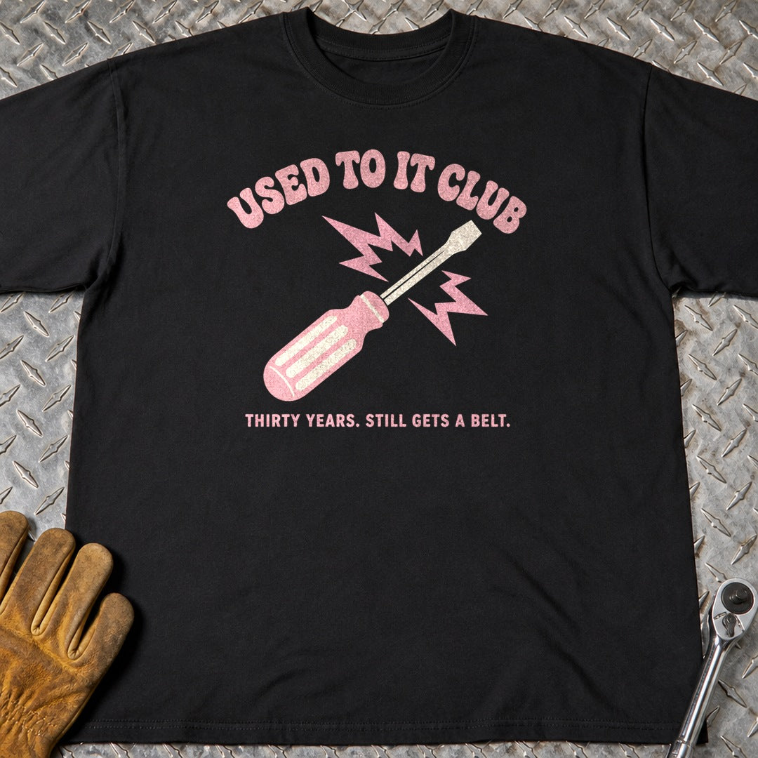 Used To It t-shirt flat lay