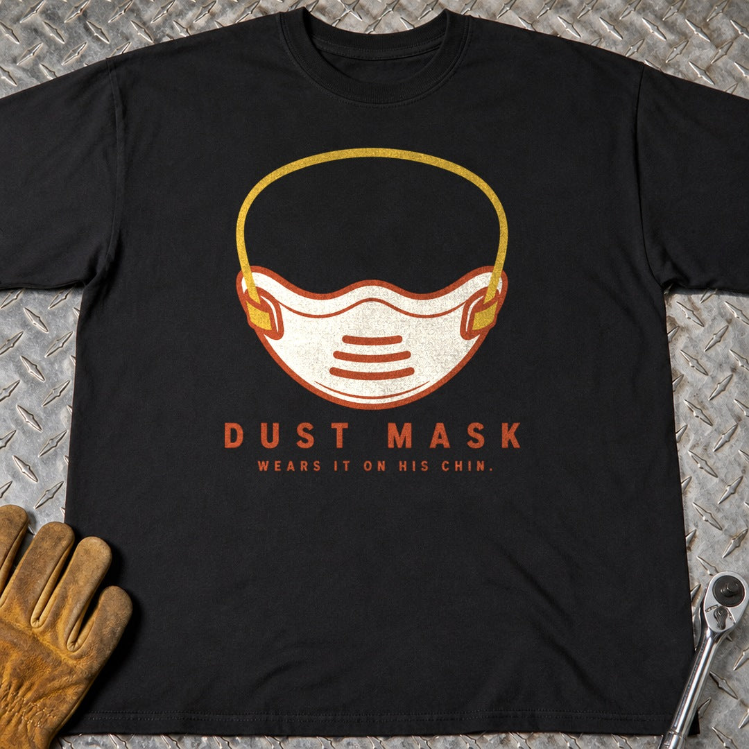 Dust Mask t-shirt flat lay