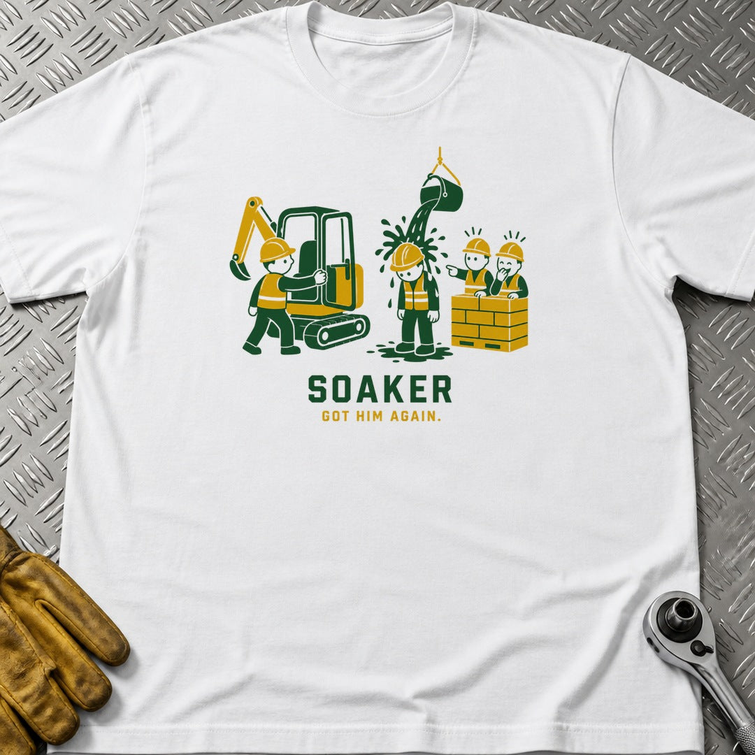 Soaker t-shirt flat lay