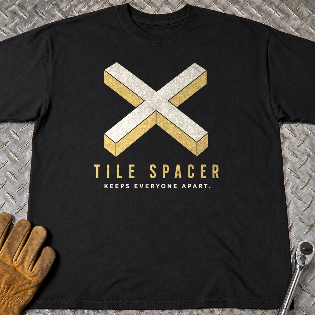Tile Spacer t-shirt flat lay