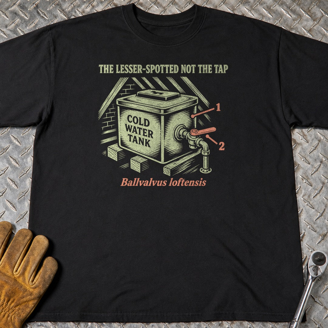 Not The Tap t-shirt flat lay