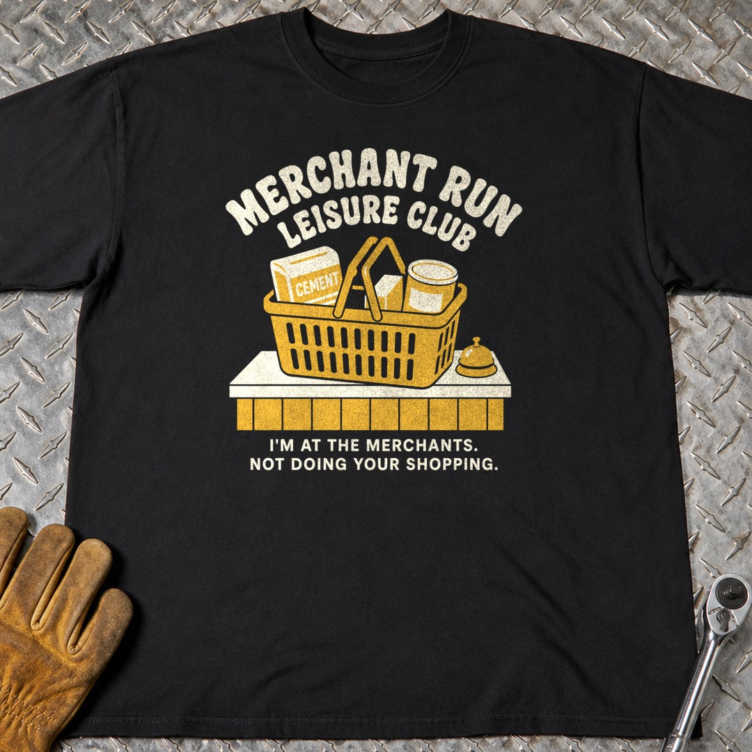 Merchant Run t-shirt flat lay