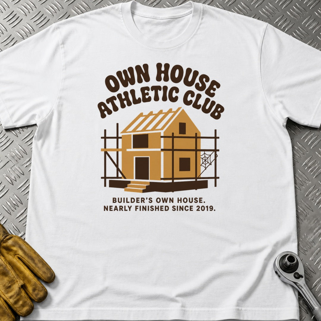 Own House t-shirt flat lay