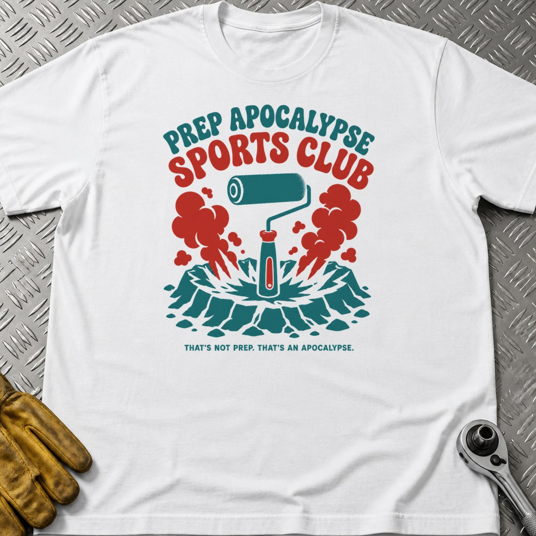 Prep Apocalypse t-shirt flat lay