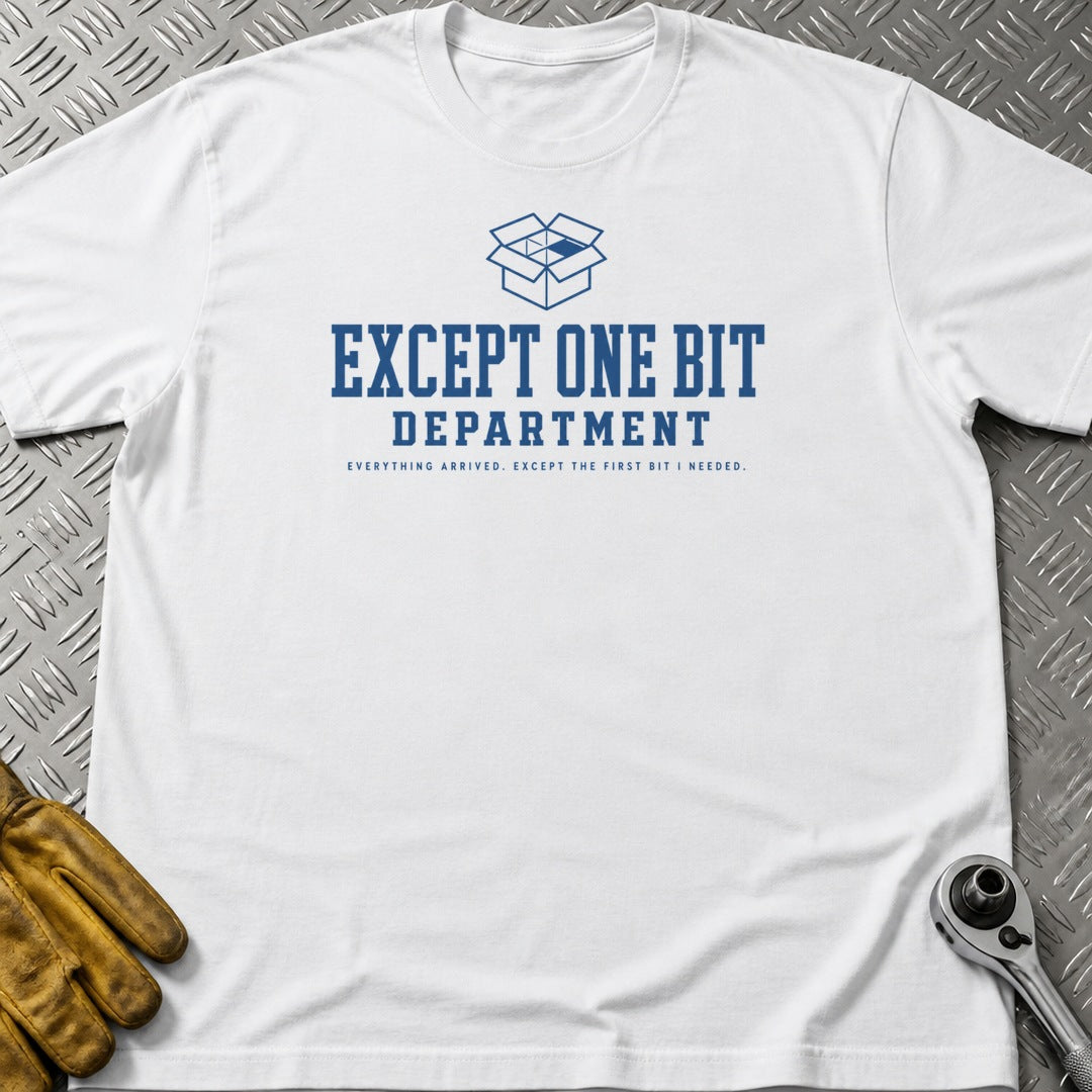 Except One Bit t-shirt flat lay