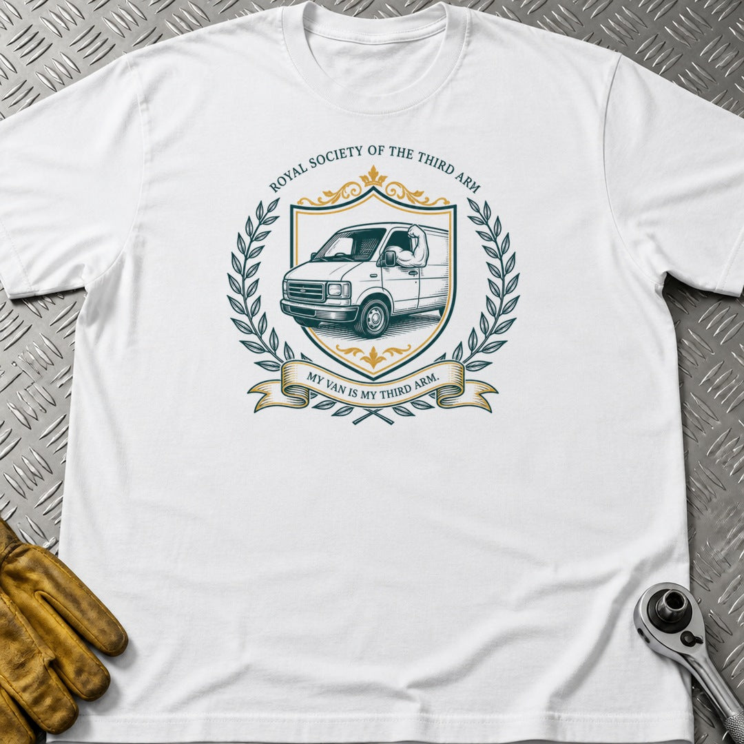 Third Arm t-shirt flat lay