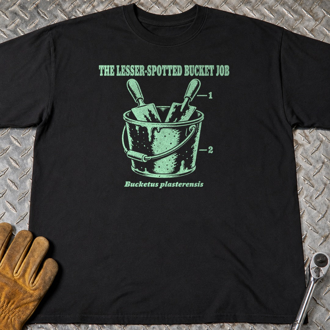 Bucket Job t-shirt flat lay