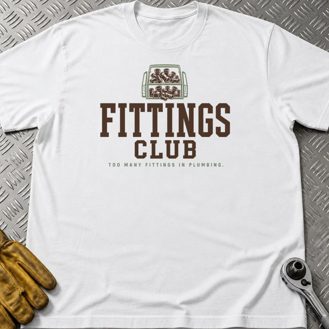 Fittings t-shirt flat lay
