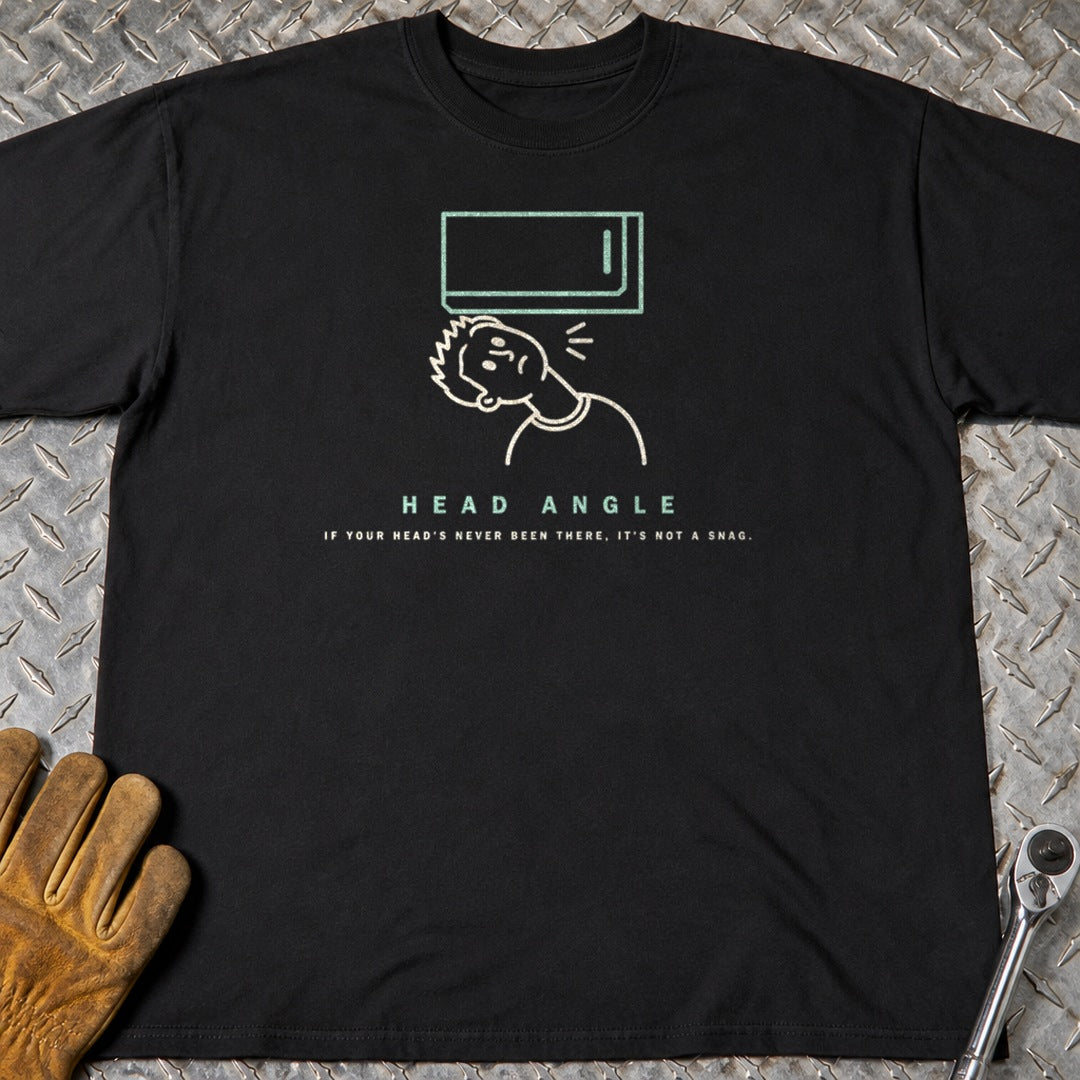 Head Angle t-shirt flat lay