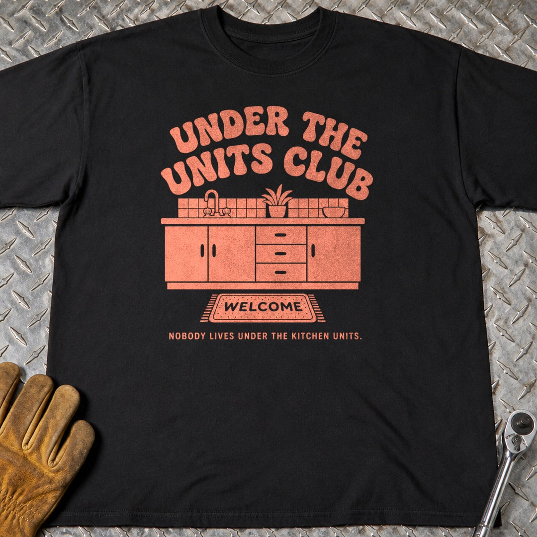 Under The Units t-shirt flat lay